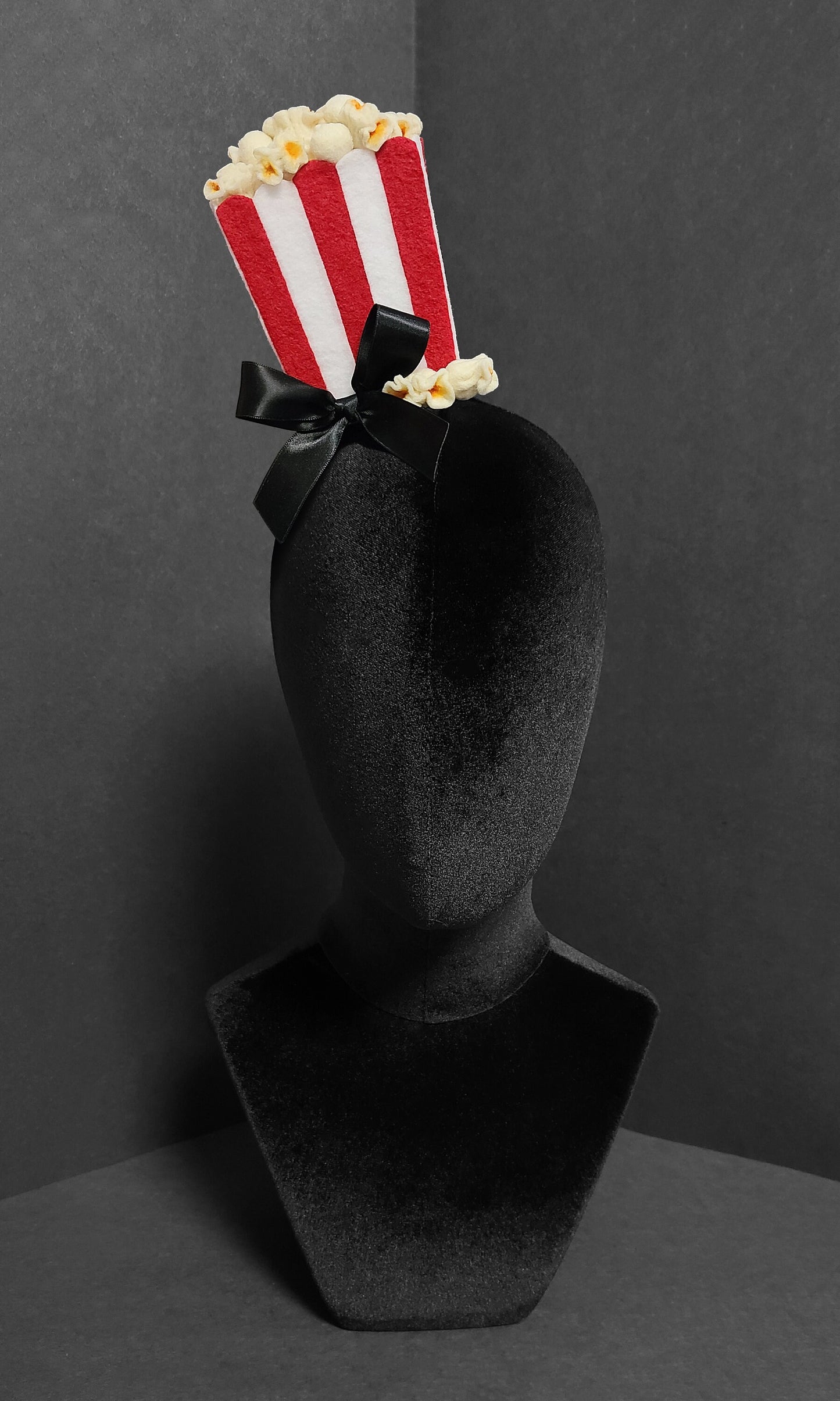 Night at the Movies Old Fashion Popcorn Box Hat or Desk Decor ~ Made to Order