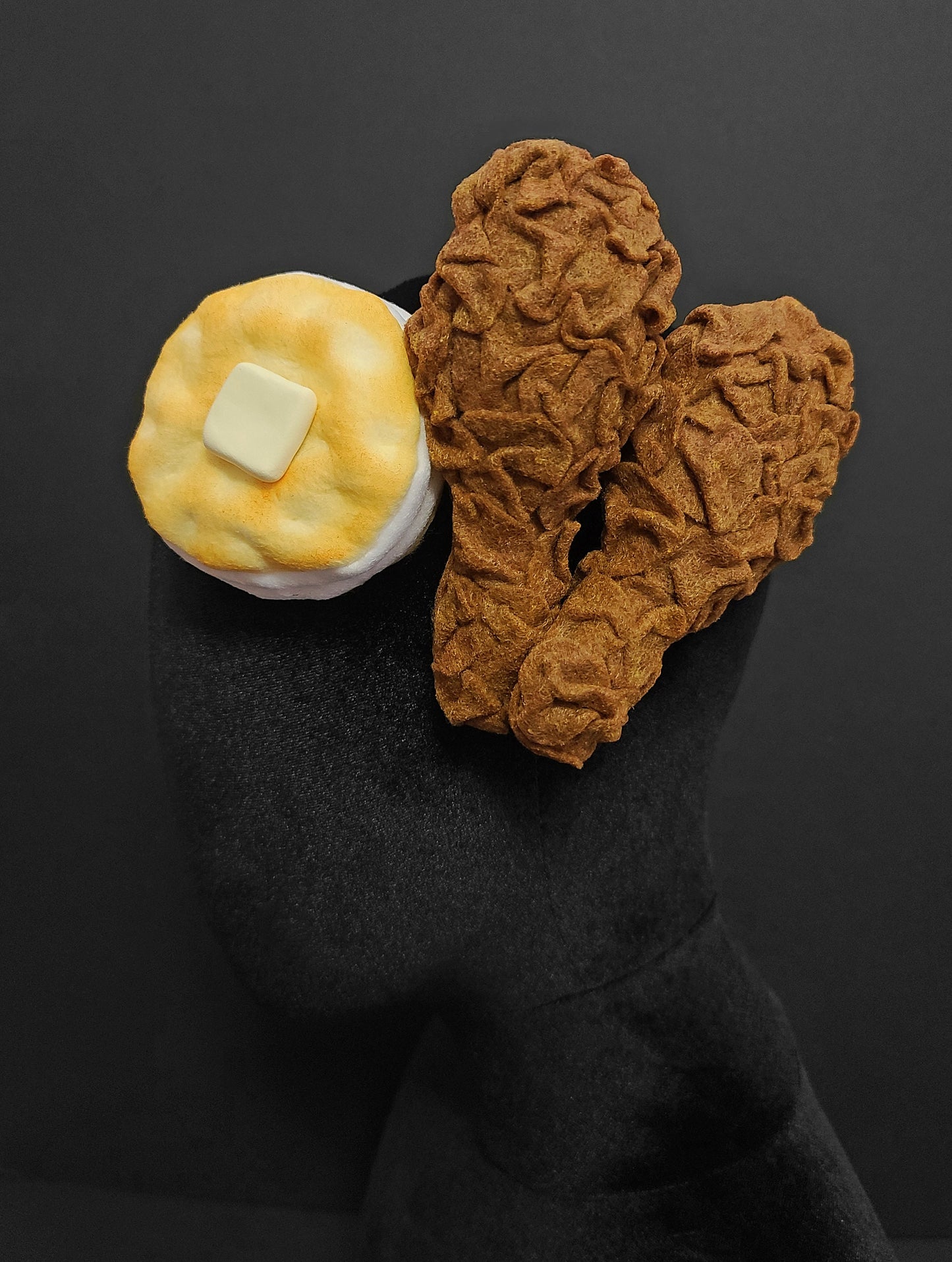 Spicy or Mild Fried Chicken and Biscuit Fascinator Hat ~ Made to Order