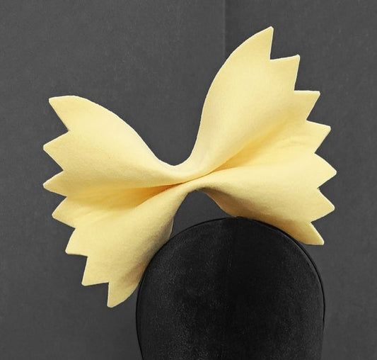Giant Farfalle Bow Tie Pasta Fascinator or Headband ~ Made to Order