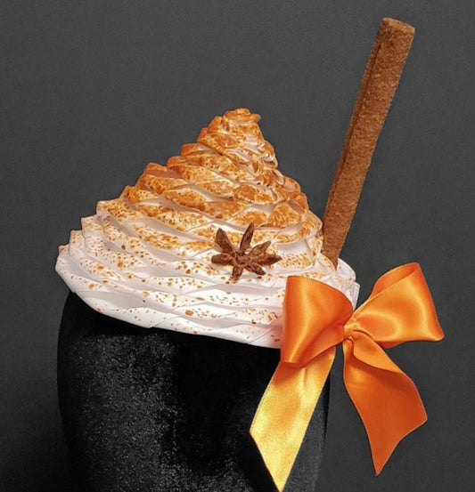 Autumn Pumpkin Spice Latte Fascinator ~ Made to Order