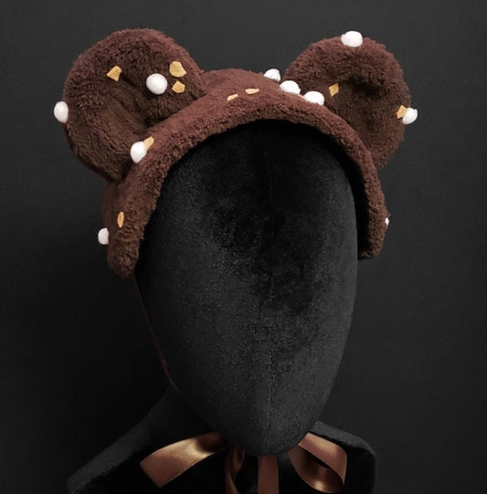 Chocolate Rocky Road Ice Cream Bear Headdress ~ Made to Order