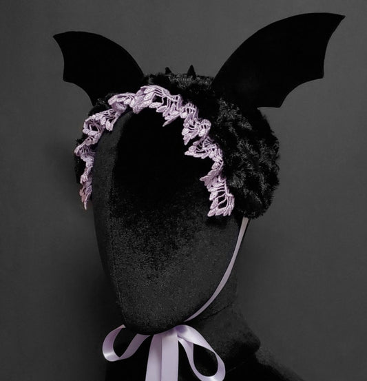 Creepy Cute Bat Headdress ~ Available in 3 Bat and 8 Lace Colors! ~ Made to Order