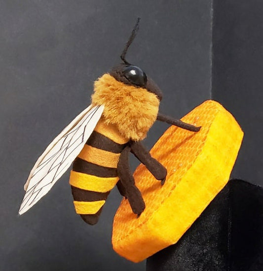 Giant Honey Bee and Honeycomb Hat Fascinator or Desk Decor ~ Made to Order