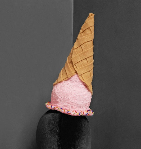 Giant Upside Down Melted Ice Cream Cone Hat or Desk Decor ~ 20+ Flavors Available! ~ Made to Order