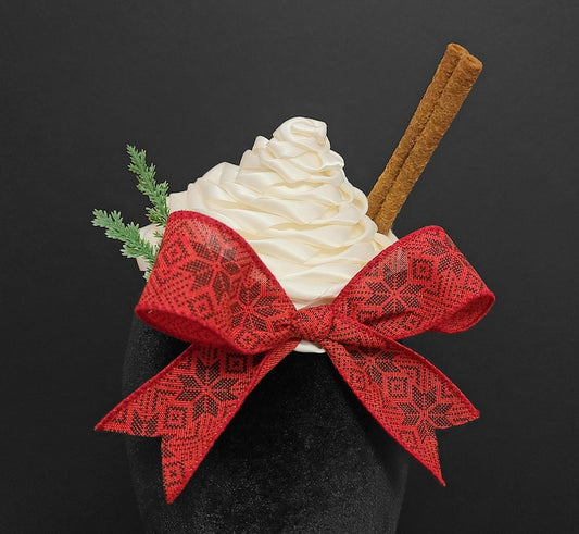Christmas Eggnog Whipped Cream Fascinator ~ Made to Order