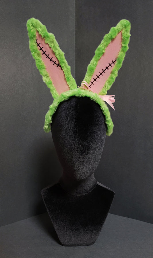 Kawaii Franken-Bunny or Bear Headband Headdress ~ 9+ Fur Colors Available ~ Made to Order