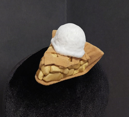 Apple Pie Ala Mode Slice Fascinator or Desk Decor ~ Made to Order