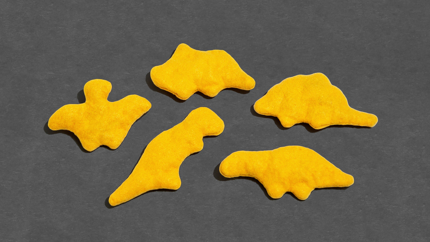 Plushy Dinosaur Nuggets Hair Clips and Pins ~ Made to Order