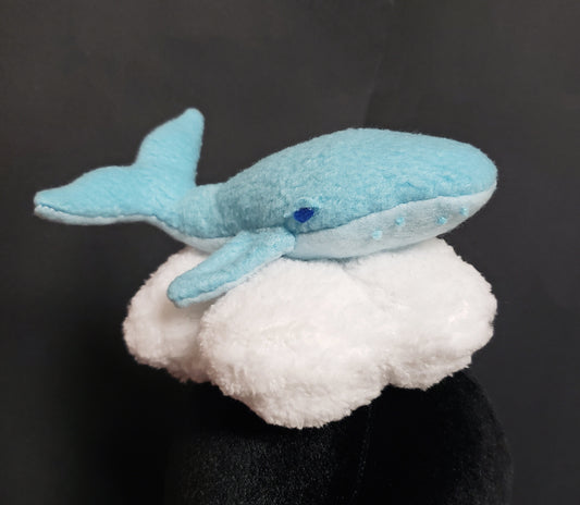 Whale Dreams ~ Whimsical Pastel Whale and Cloud Fascinator or Desk Decor ~ Made to Order