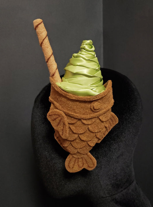 Kawaii Taiyaki Ice Cream Fascinator or Desk Decor ~  7+ Flavors Available! ~ Made to Order