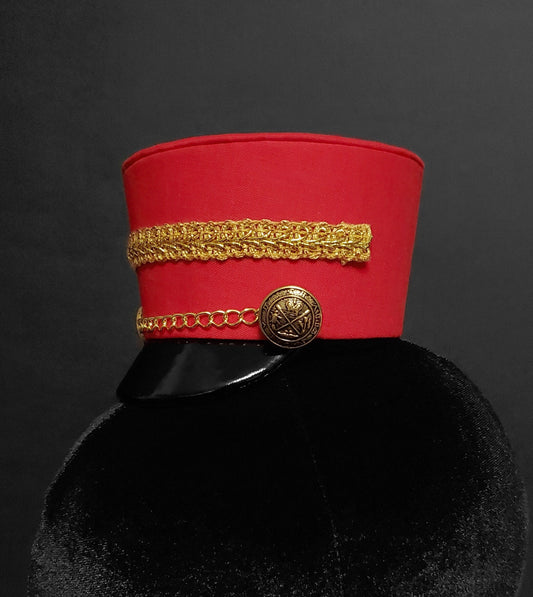 Red and Gold or Silver Mini Toy Soldier Hat ~ Made to Order