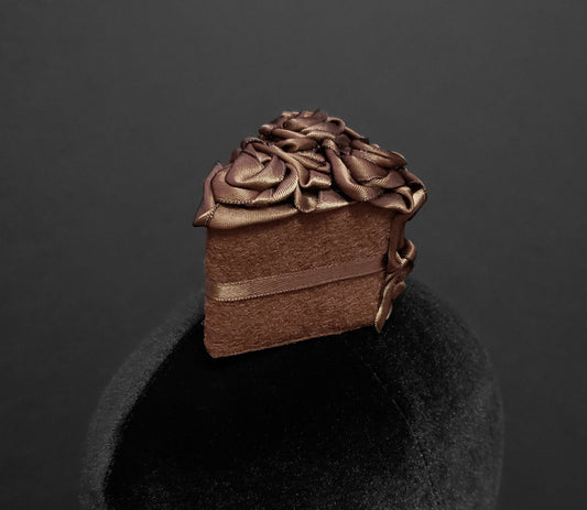 Ultra Mini Sweet Satin Frosting Cake Slice Hair Clip or Desk Decor ~ Available in a Variety of Flavor Options ~ Made to Order