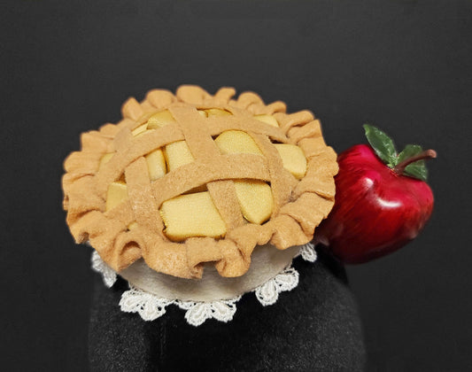 Sweet Cinnamon Sugar Apple Pie Fascinator, Headband, or Desk Decor ~ Made to Order