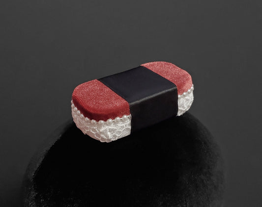 Elegant Velvet and Lace Spam Musubi Hair Clip or Desk Decor ~ Made to Order