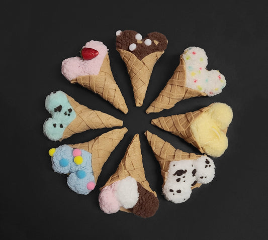 Ice Cream Bear Cone Hair Clip, Pin, or Desk Decor ~ 17 Flavors Available ~ Made to Order