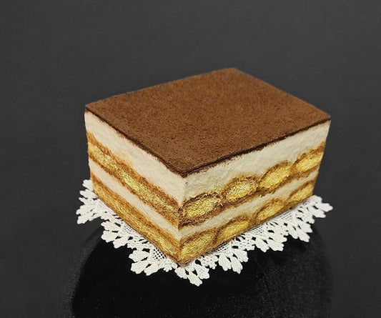Sweet Tiramisu Cake Fascinator Hat ~ Made to Order