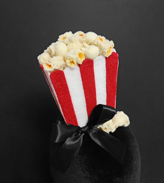 Night at the Movies Old Fashion Popcorn Box Hat or Desk Decor ~ Made to Order